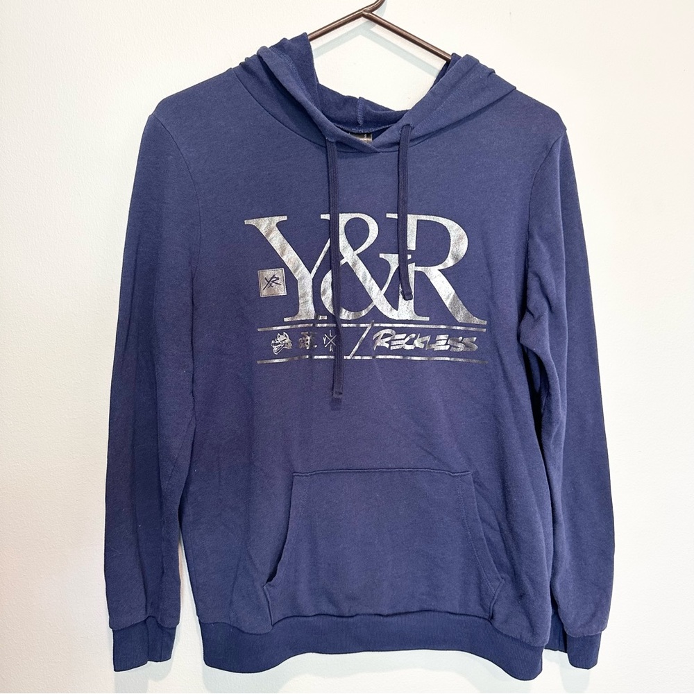 Young & Reckless Women’s Navy Hoodie, L